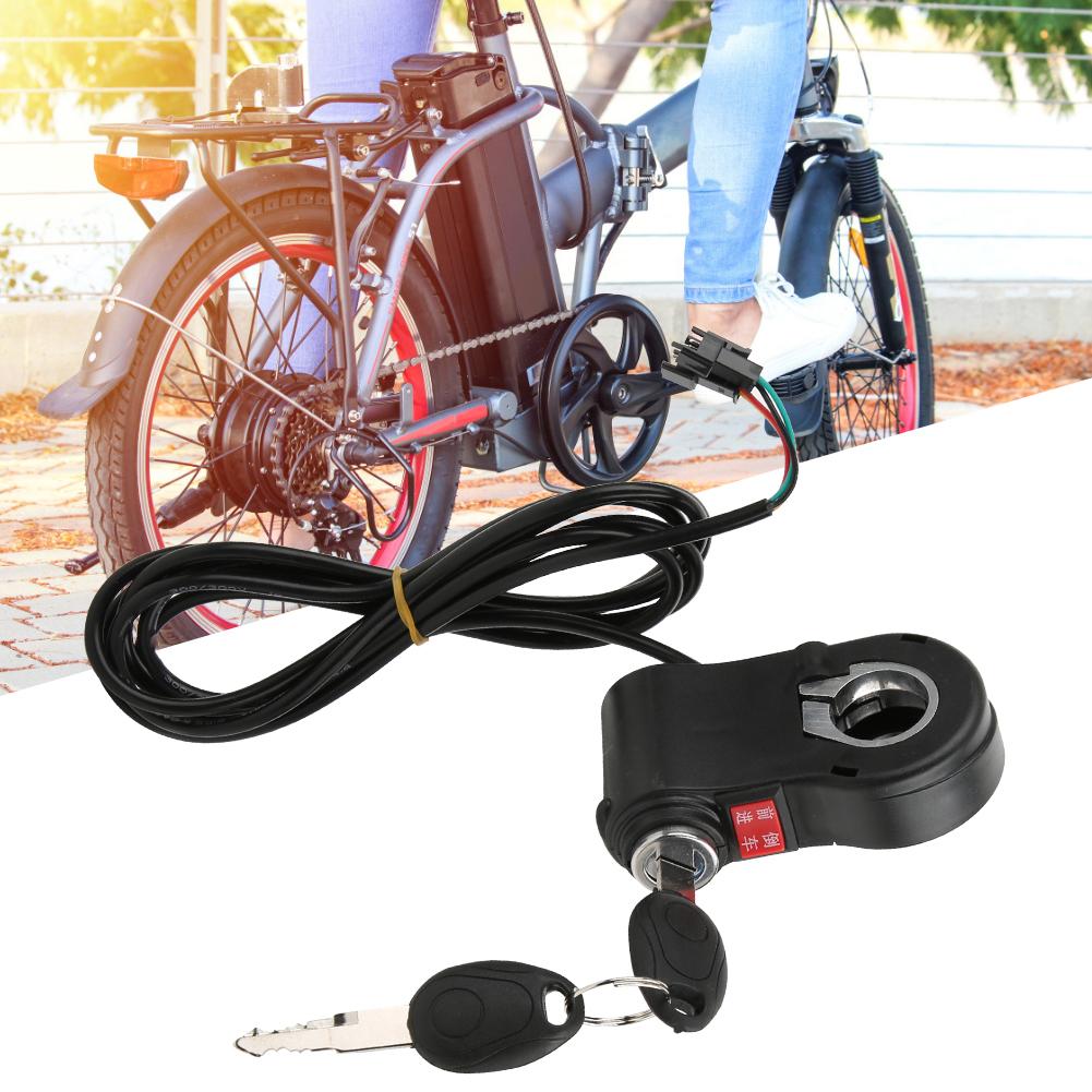 3pcs Handlebar Switch ForwardReverse Button with Lock Accessory for Electric Bike