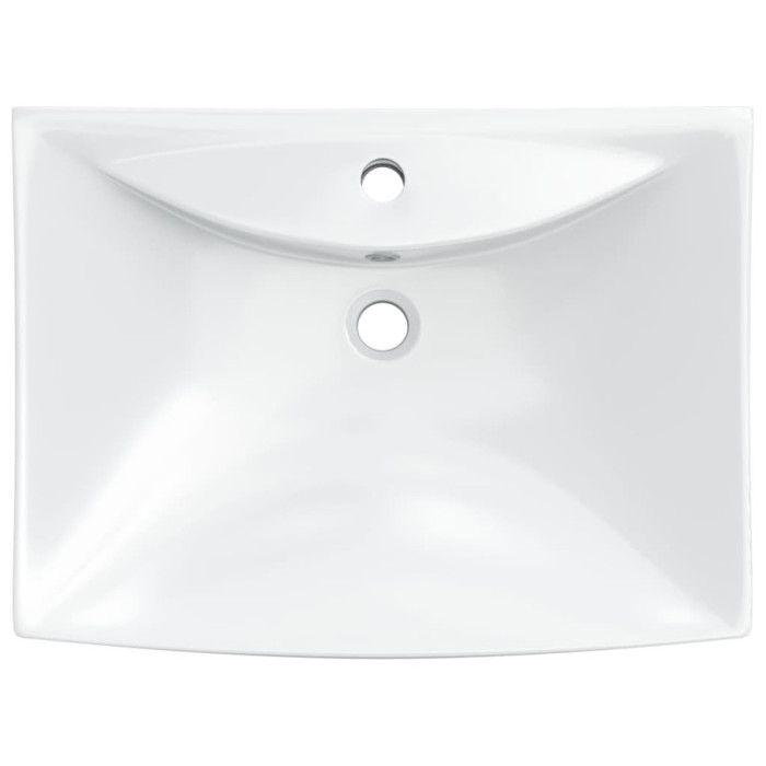 VidaXL Luxurious Rectangular Ceramic Washbasin with Overflow Hand Basin 140688