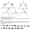 Triangle Sun Shade Sails Big Waterproof Sun Shelter Garden Tent Outdoor Canopy Sunshade Protection Patio Pool Awning Shade Cloth