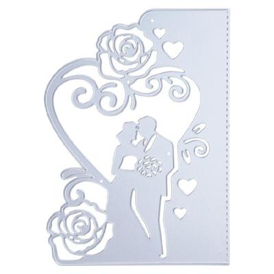 Matrices de découpe en métal Invitation de mariage Scrapbooking Pochoir Découpes Carte Gaufrage