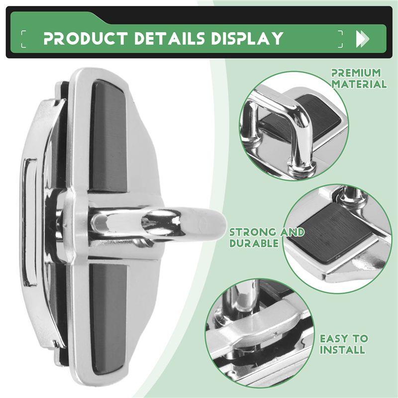 AC34-Car TRD Door Lock Buckle Upgraded Stabilizer Cover Latches Stopper For-Lexus-Toyota Series Eliminate Abnormal Space