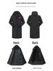 Three-in-One Fleece-Lined Winter Sports Jacket: Detachable, Over-the-Knee, Cotton-Padded, Plus Size, Unisex School Uniform