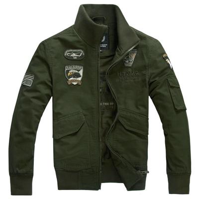 Men's Jacket Casual Washed Cotton Slim Baseball Jacket