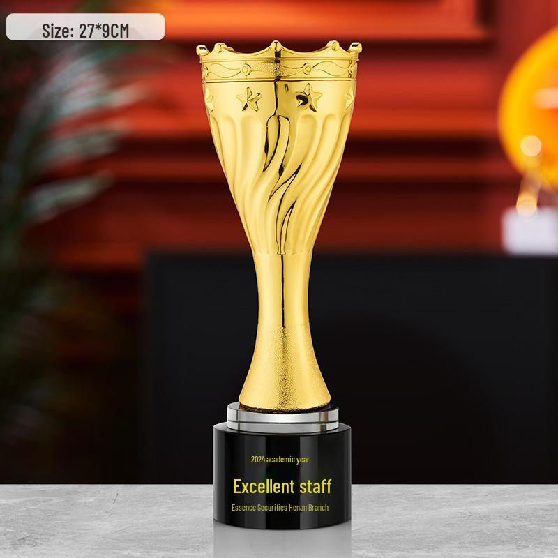 Gold, Silber, Bronze Sternburst Verdrehte Säule Trophäe - Firmen Gedenkpreis