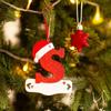Christmas Tree Decoration Letter Pendant 26 Letters Home Holiday Acrylic Diy Pendant Xmas  New Year Decor Ornament Navidad
