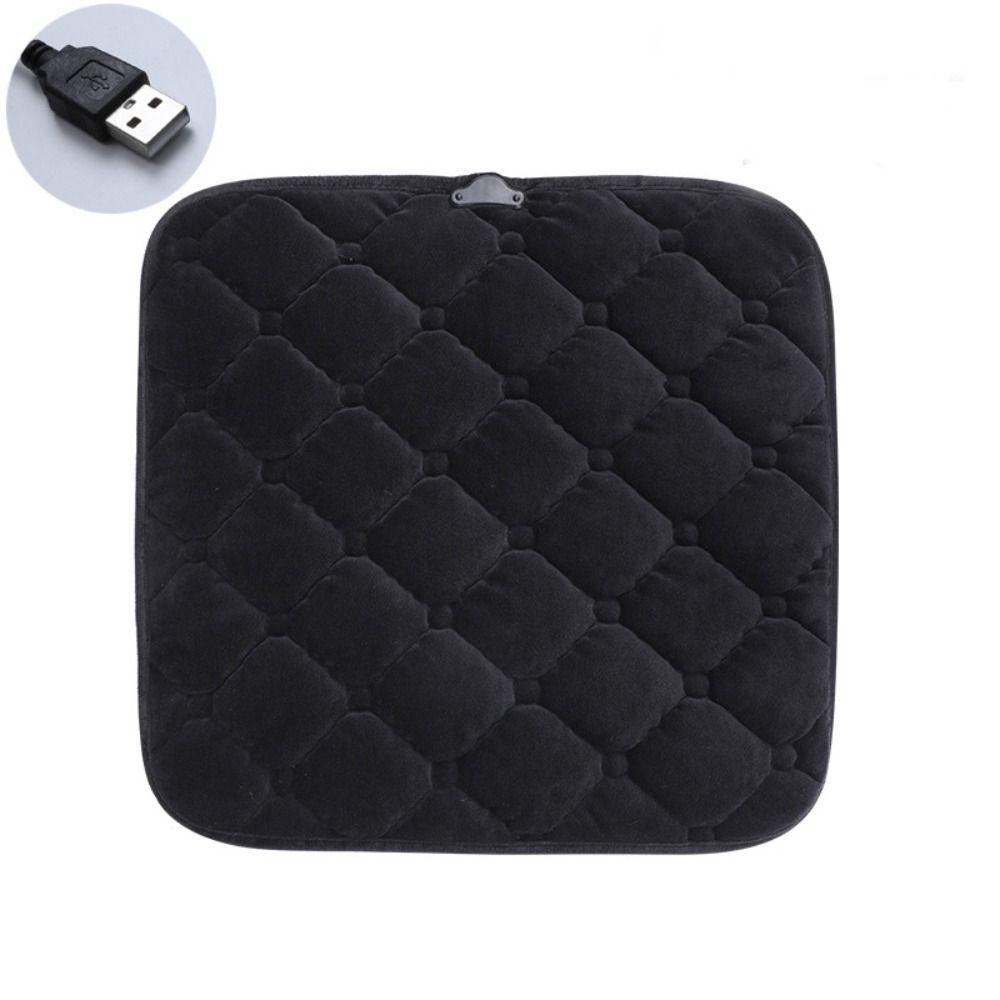 Draagbaar 12V 40W USB Verwarmingskussen Comfortabele Vulling Thermische Isolatie Auto Verwarmingskussen Universele USB Stoelverwarmer Camper