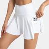 High-Waisted Quick-Dry Skort with Pocket for Yoga, Running & Tennis