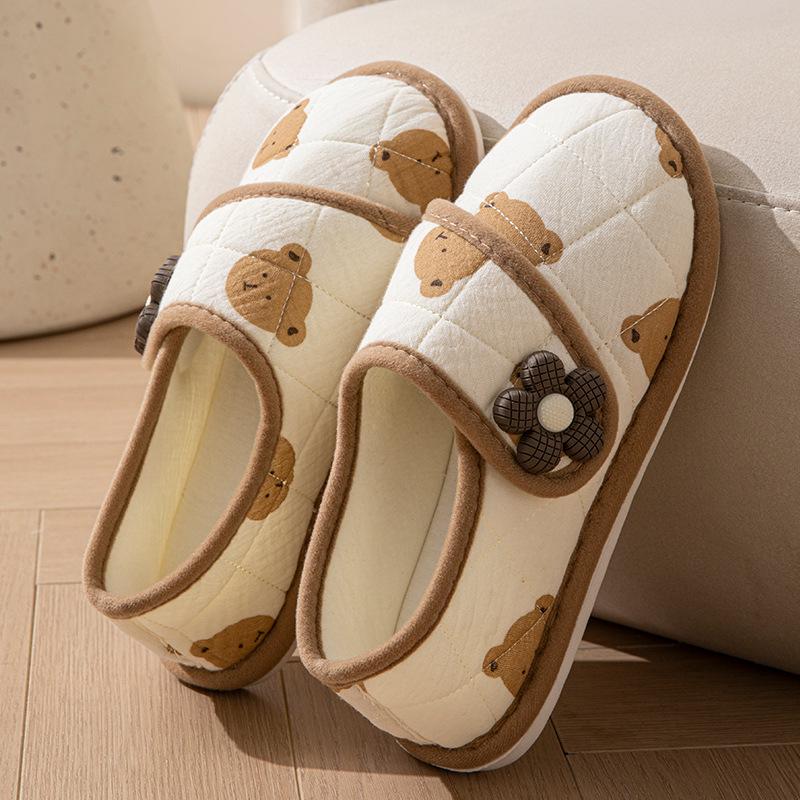 Pregnant women's confinement shoes season women's thin postpartum home non-slip breathable bag and soft-soled cotton slippers women's four seasons