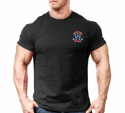 Gorilla Beast T-Shirt Gym Motivation Workout Training Bodybuilding Top Tasche