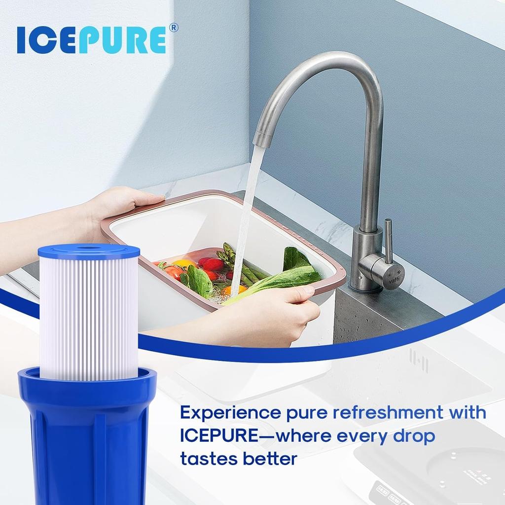 Suitable for ECP5-BB, AP810-2, HDC3001, SPC-45-1005, CP5-BB, ECP1-20BB, PPL20BB whole house sedimentation folding water filter