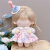 20CM Miniatur Anzug Mehrfarbig Puppen Kopfschmuck Kleid Set Spielzeug Puppen Kleidung Baumwolle Gefüllte Puppe