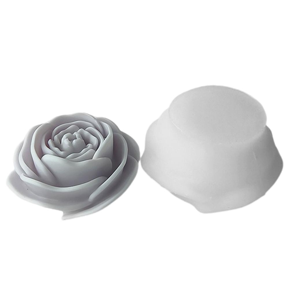 Multipurpose Peony Flower Candle Silicone Mold Small Size Craft Supplies for Stylish Candle Making and Decoration