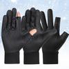 Men Winter Gloves 2 Finger Flip Cycling Gloves Waterproof Warm Gloves Windproof Fleece Gloves for Running Cycling Driving Hiking