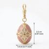 Egg Shaped Enamel Egg Pendant Copper Material Vintage Egg Necklace Zodiac Locket Necklace  Women
