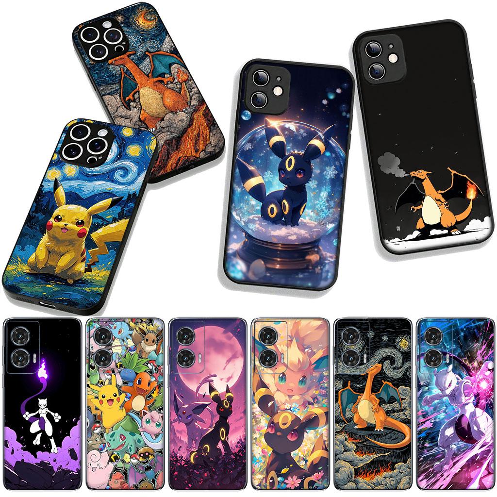Charmander P-Pokemons Mewtwo P-Pikachus Phone Cover for Apple iPhone 16 15 14 Plus 13 12 Mini 17 Pro Max + ProMax 16E Air Case