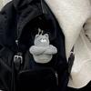 Soft Fluffy Gray Muscle Cat Plush Keychain Cartoon Plush Keyring Bag Pendant Backpack Ornament Gift For Cat Lovers
