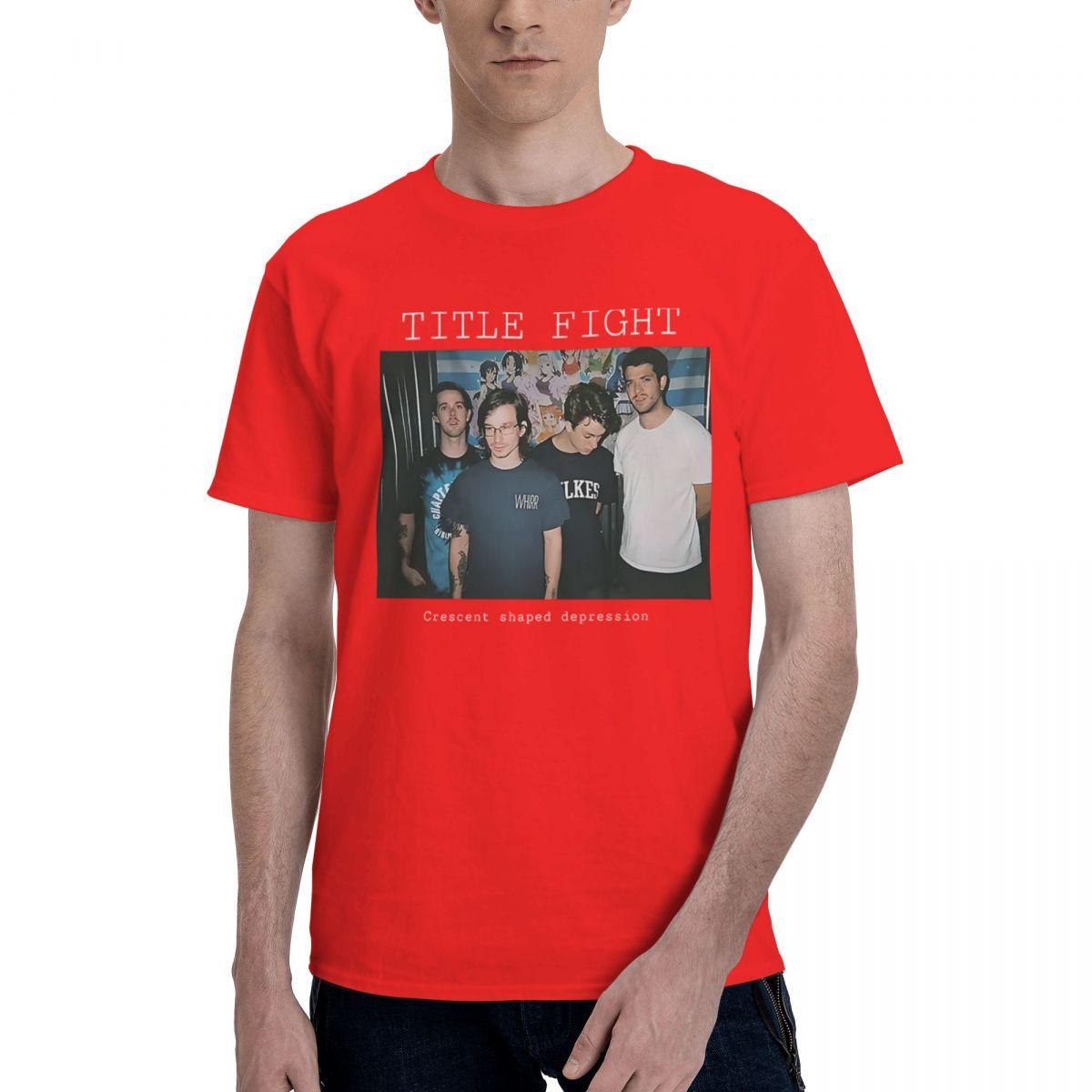 

Title Fight Band Graphic 100 Cotton Casual Breathable Confortable Men Top Funny Mens TShirt Clothes Men S