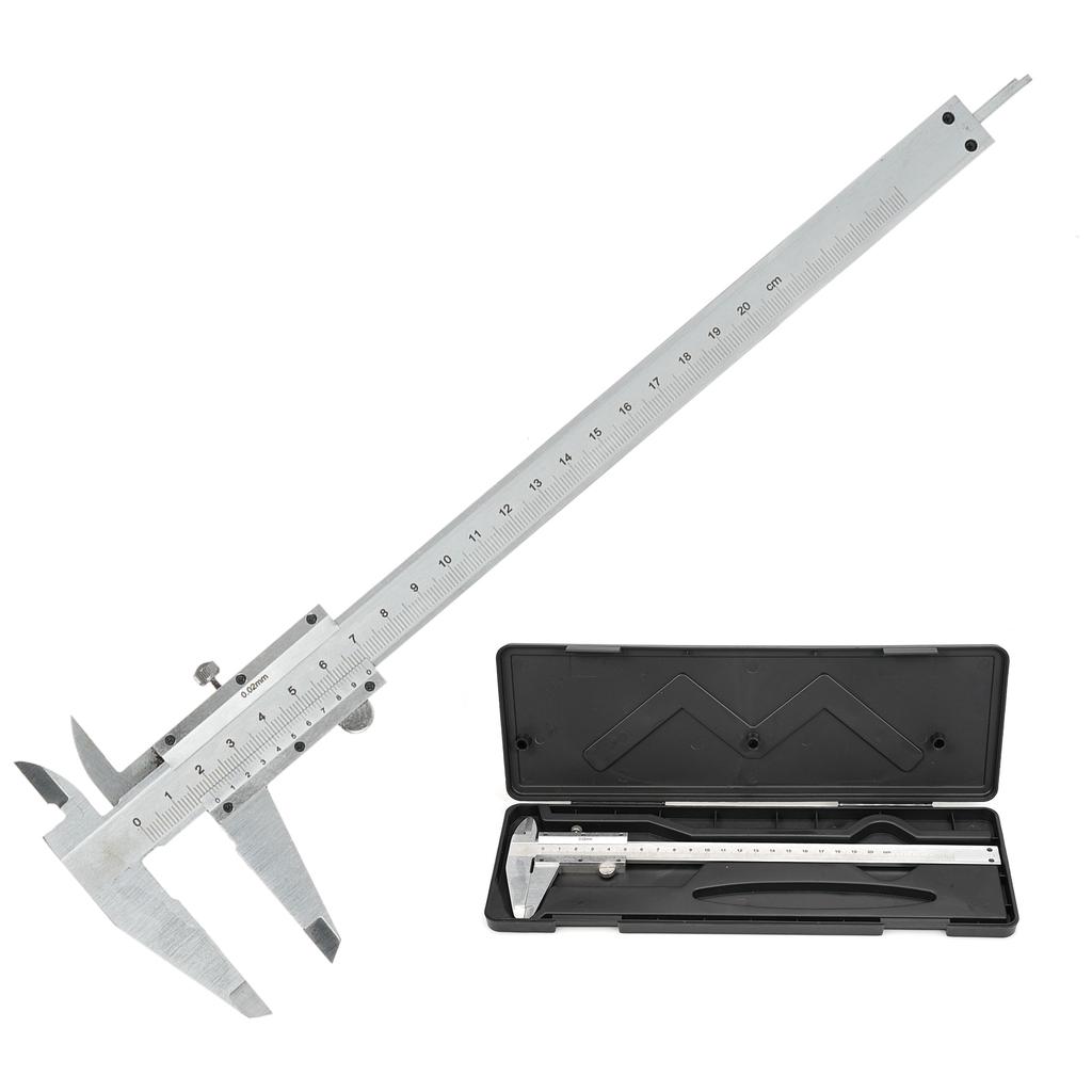 Vernier Caliper Carbon Steel Caliper Measuring Tool 08inch0200mm 0.001mm High Precision Caliper