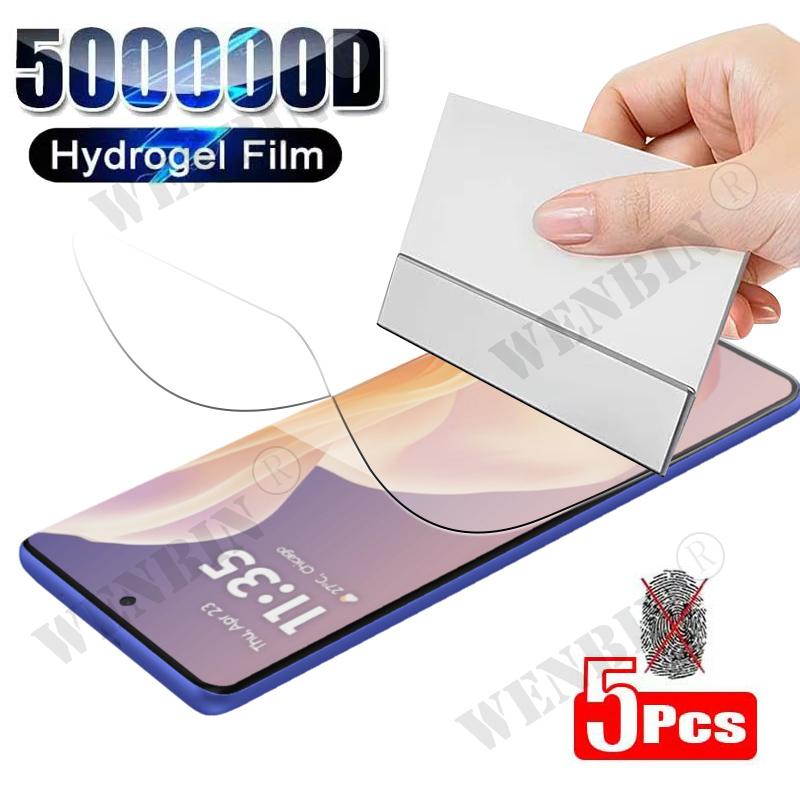 5Pcs Hydrogel Film For Motorola G86 G85 G36 G35 G56 G55 Full Cover Screen Protector For Motorola G15 G16
