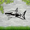 1pc Modern Metal Shark Wall Art Home Decor Bedroom Gift Boyfriend Lover Christmas Halloween New Year
