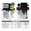 1L 2L Lubricant Pump Automatic Lubricating Oil Pump with Pressure Gauge CNC Electromagnetic Lubrication Pump Lubricator