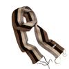 Knitted scarf winter new rainbow stripes dopamine contrasting color warm wool scarf thin and narrow fringed scarf