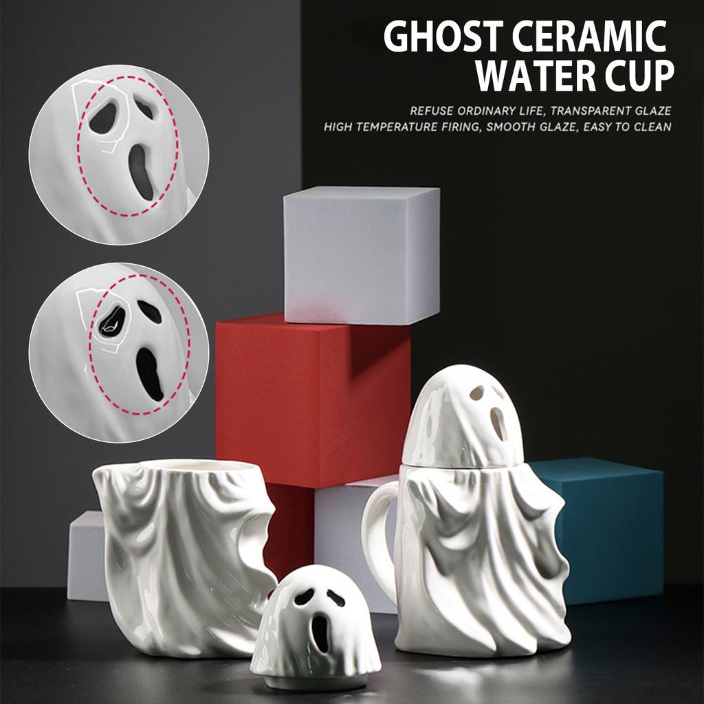 Ghosts Demon Elf Ceramic Mug Dishwasher-safe Ceramic Coffee Mug With Lid Home Supply