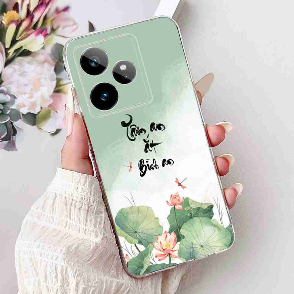 For Realme GT 7 5G 2025 RMX5061 Case Cute Girl New Flowers Soft Silicone TPU Cover For Realme GT7 GT 7T 5G Global Phone Cases