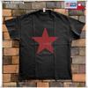 Rage Against the Machine Stella Rossa T-shirt Nera in Cotone Taglia S-5XL