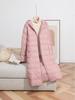 Women's Lightweight Plus Size Hooded Down Coat - Long, Warm, Loose-Fit for Middle-Aged/Elderly Winter Wear