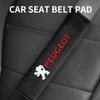 Fashion Car styling Car Seat Belt Covers Cotton Shoulder Pads For Peugeot 206 208 306 307 308 508 106 107 108 2008 3008 5008 207
