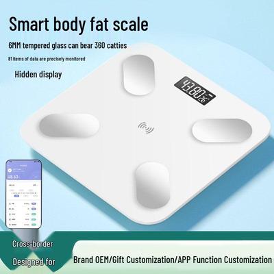 Bluetooth Rechargeable Smart Body Scale for Women - High-Precision, Connects To Phone