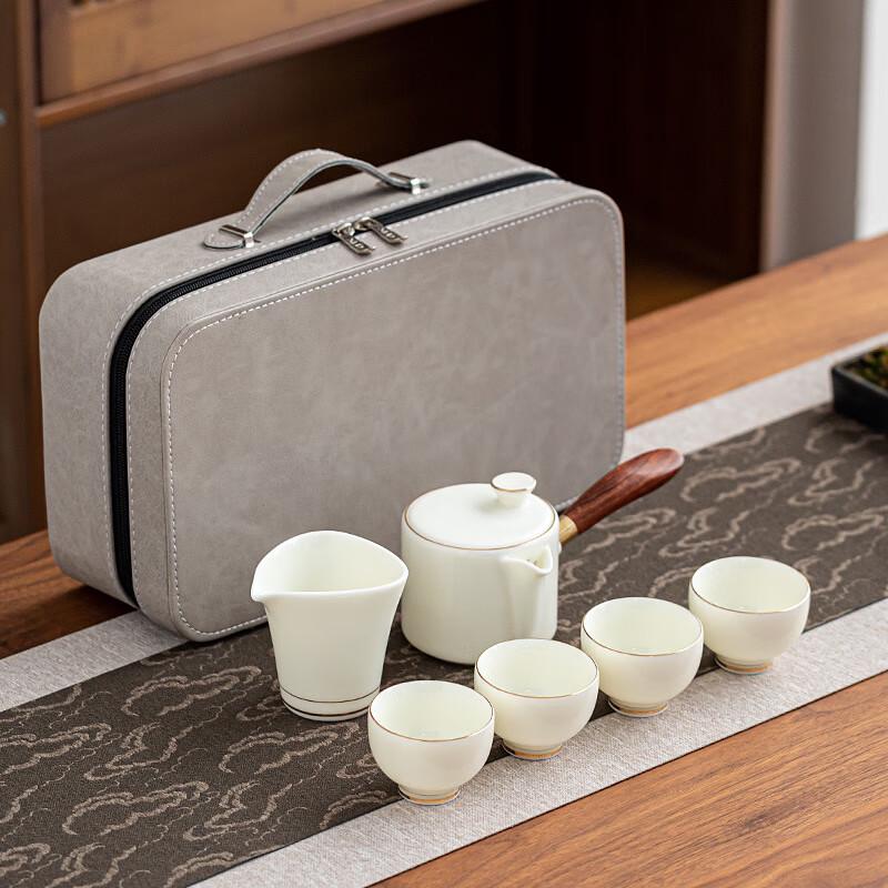 Jade Porcelain Travel Tea Set