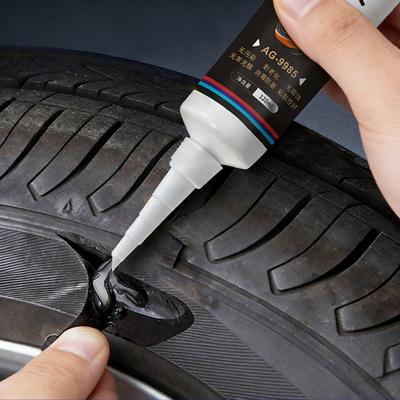 50/120ml Reifenreparaturkleber Starker Gummi Verschleißfest Nichtkorrosiver Klebstoff Reifenabdichtung Klebekleber Autoreifenreparatur Dichtmittel