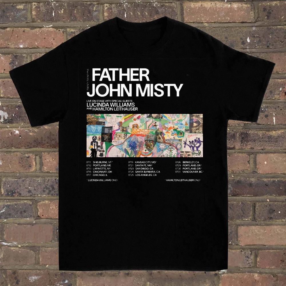 Father John Misty 2025 Tour Dates T-Shirt Unisex Cotton Tee All Sizes MD1445 Unisex T-Shirt XXXXL