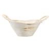 Old-Fashioned Ceramic Binaural Bowl, Retro Braided Rope, Hand-Held Bowl, Tableware Bowl, Restaurant, Japanese Salad Bowl, Household Bowl.