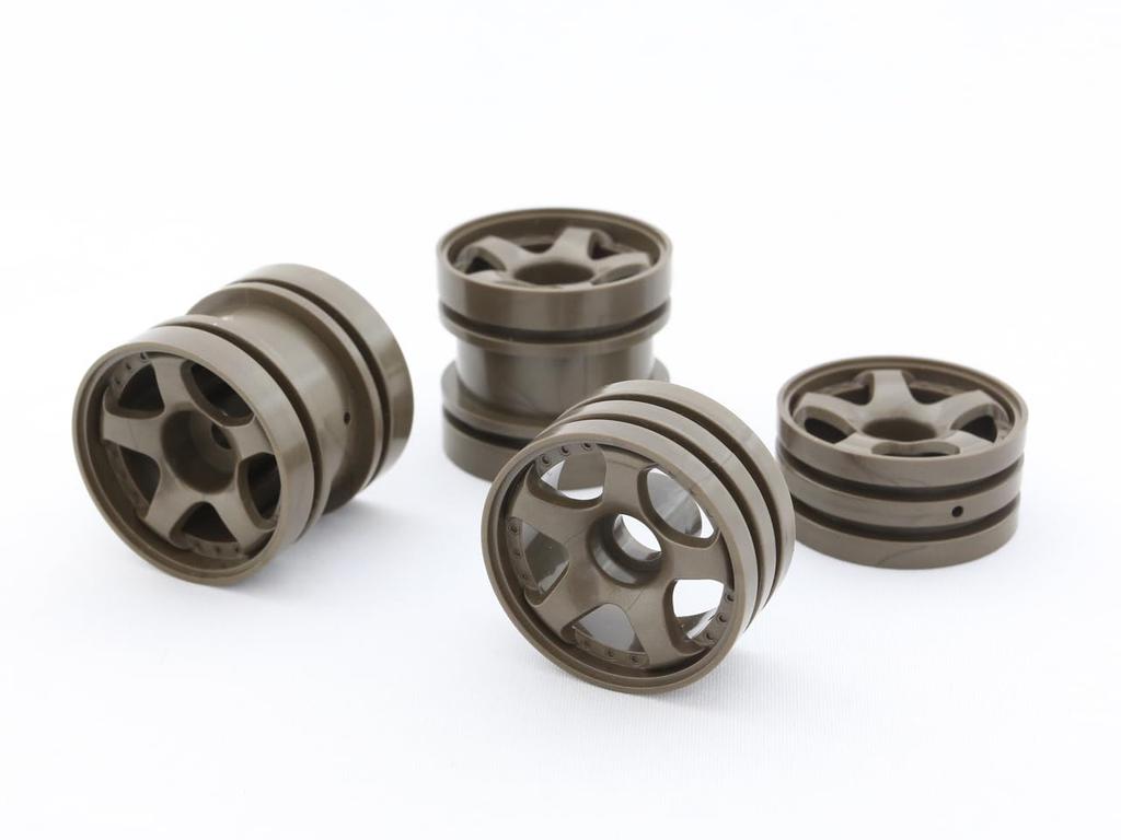 [WORLD PRO] Grasshopper Wheel Set SP1 RC Toy (Matte SilverWP-0206)