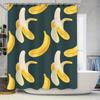 Banana Shower Curtain Cartoon Fruit Print Bathroom Decor Waterproof Fabric Shower Curtains for Home Decoration