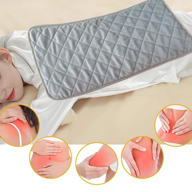 Energy Efficient Electric Heat Pad Safe Thermostat Control Plush Machine Washable Cover MultiUse Indoor Heating Mat