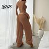 Flattering Figure Women Suit Women's 2 Piece Outfits Fall Casual Boat Neck Long Comfortable