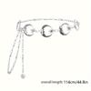 Stylish Women's Punk Moon & Sun Waist Chain Belt - Elegant Boho Alloy Body Jewelry with Crescent Moon & Star Charms, Perfect for Parties, Vacations &