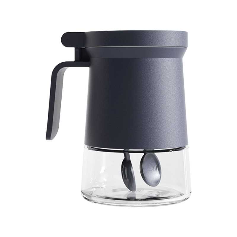 

Стеклянная бутылка для приправы, кухонная банка для приправ, прозрачная бутылка для хранения приправ с ложкой, влагостойкая банка для приправ