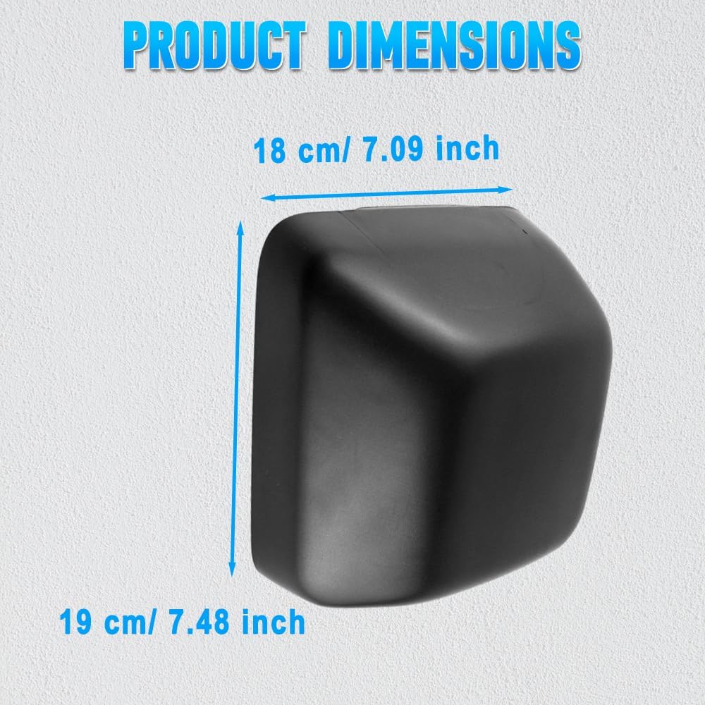 Exterior Rear View Mirror Cover Cap Left Driver Side, 2018-2023 Compatible with Jeep Wrangler JL, Exterior Rear View Mirror Housing Door Wing Mirror