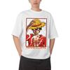 2026 New One Piece Monkey D Luffy Haki Gear 5 Printed Short Sleeve Tshirt Mens and Womens Tshirt Mens Tops Sports Tshirt
