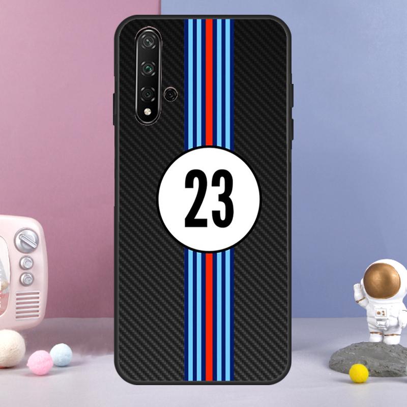 Racing Stripes racer Car For Huawei Nova 3i 7i 8i 11i 12i 9 10 SE Y60 Y61 Y70 Y72 Y73 Y90 Y91 P20 P40 P30 Lite Case