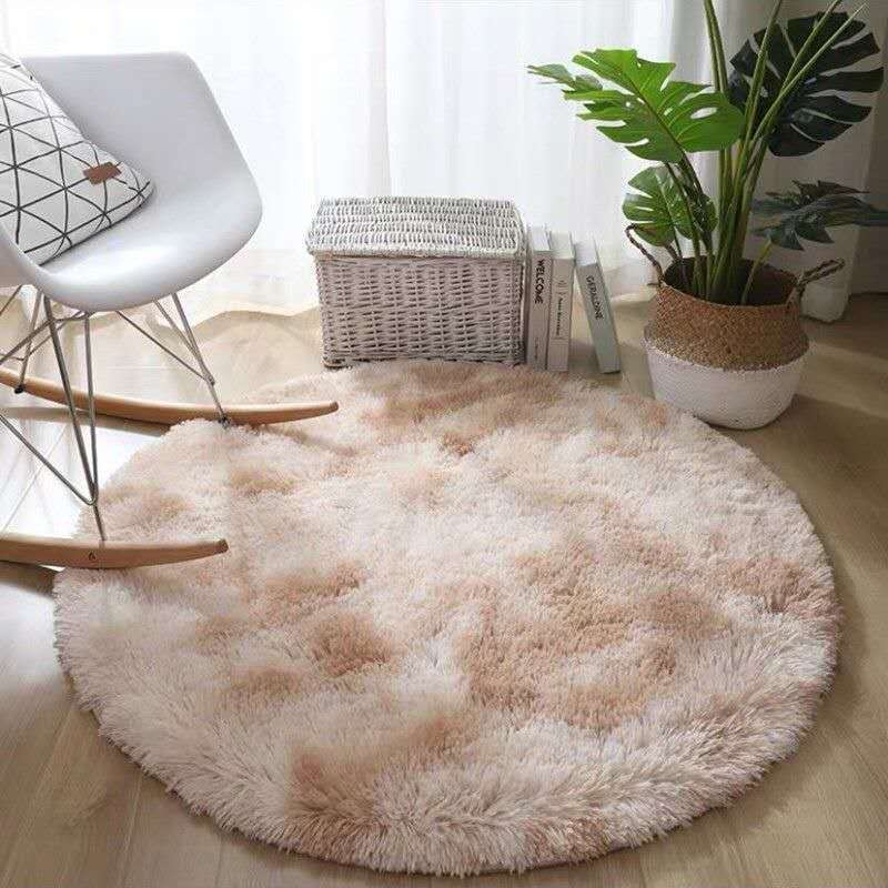 Tie-dye Living Room Carpet Round Wear-resistant Coffee Table Mat Sofa Blanket Bedroom Bedside Blanket