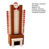 Santa Advent Calendar 3D Santa Claus Down The Fireplace Christmas Countdown Ornament with Sliding Design for Holiday Tabletop Decoration