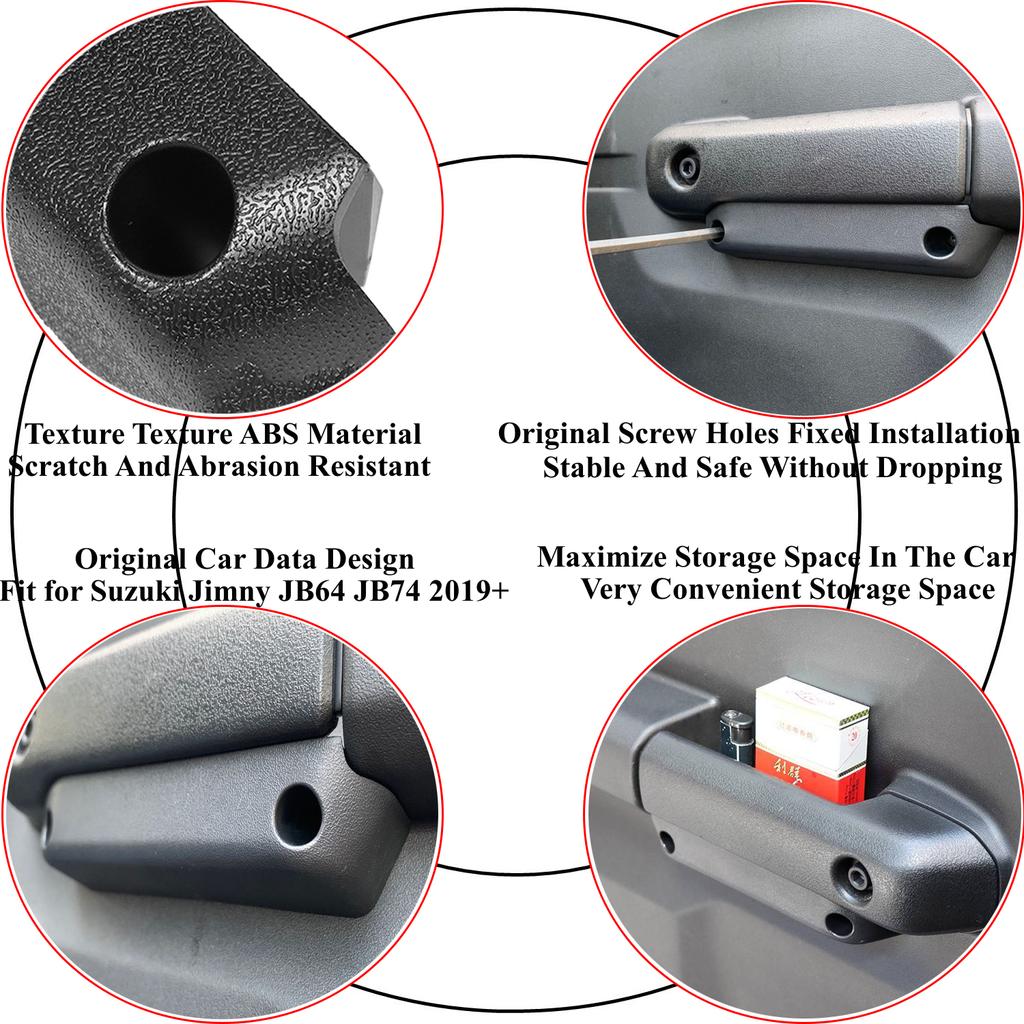 2PCS Car Door Inner Armrest Storage Box Organizer Tray for Suzuki Jimny JB64 JB74 -2023 Stowing Tidying Interior