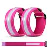 2Pcs LED Light-Up Armband High Visibility Luminous Reflective Safety Band Adjustable Outdoor Night Walking Running Riding