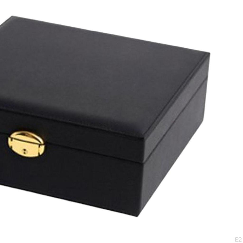 Double Layer Jewelry Box Organizer Multiple Compartments Large for Earrings Bracelets Ornaments